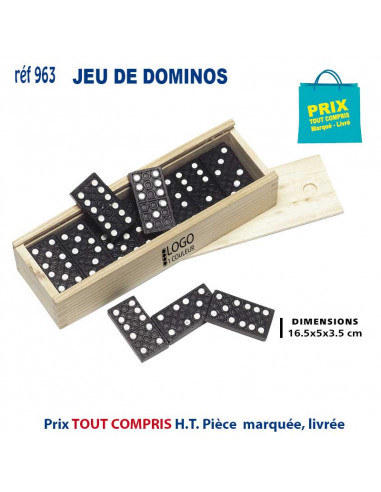 JEU DE DOMINOS REF 963 963 JEUX - ENFANTS : OBJETS PUBLICITAIRES  2,40 €