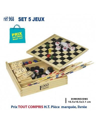 SET 5 JEUX REF 968 968 JEUX - ENFANTS : OBJETS PUBLICITAIRES  6,71 €