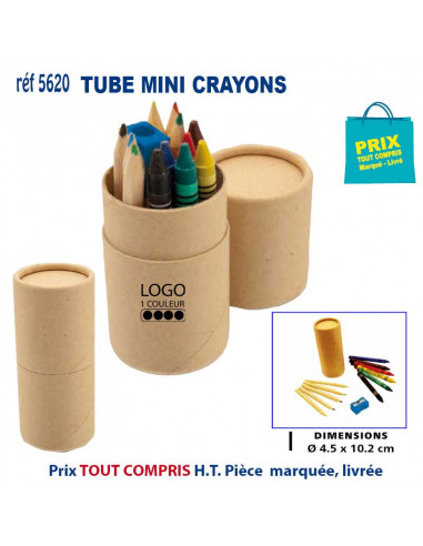 TUBE MINI CRAYONS REF 5620 5620 JEUX - ENFANTS : OBJETS PUBLICITAIRES  1,91 €