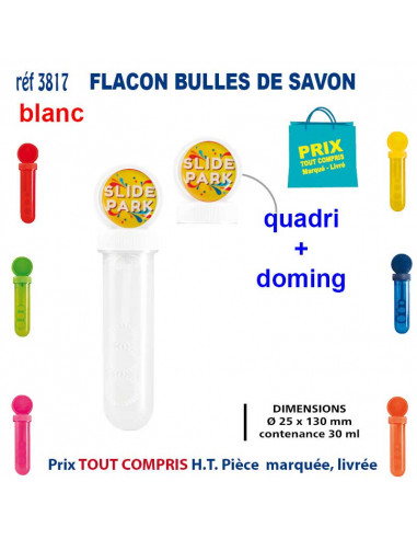 FLACON BULLES DE SAVON REF 3817 3817 JEUX - ENFANTS : OBJETS PUBLICITAIRES  2,20 €