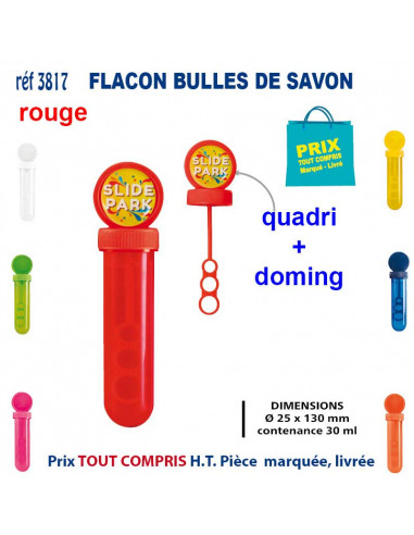 FLACON BULLES DE SAVON REF 3817 3817 JEUX - ENFANTS : OBJETS PUBLICITAIRES  2,20 €