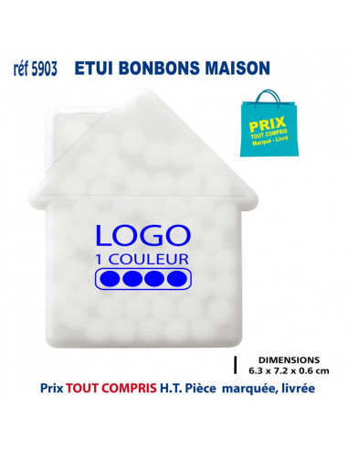 ETUI BONBONS MAISON REF 5903 5903 JEUX - ENFANTS : OBJETS PUBLICITAIRES  1,50 €