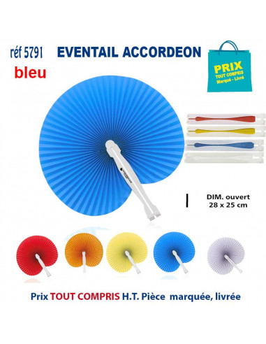 EVENTAIL ACCORDEON REF 5791 5791 Sélection été  1,00 €