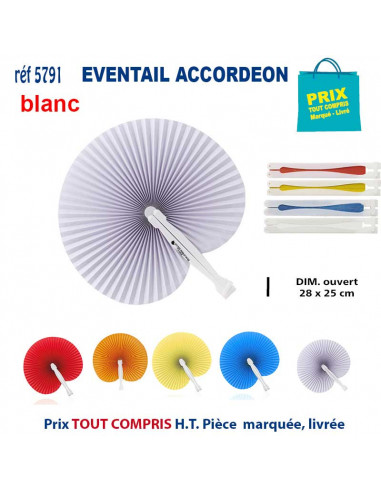 EVENTAIL ACCORDEON REF 5791 5791 Sélection été  1,00 €