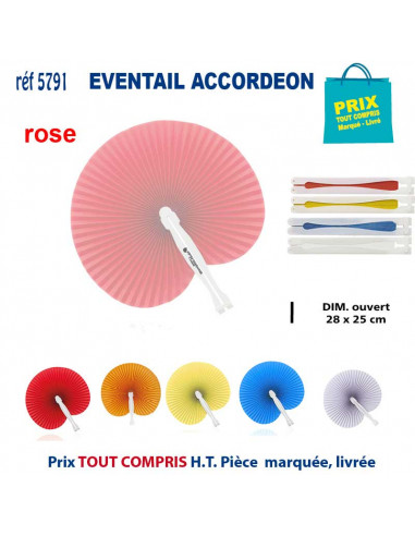 EVENTAIL ACCORDEON REF 5791 5791 Sélection été  1,00 €