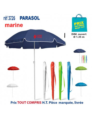 PARASOL REF 3726 3726 LOISIRS - PLAGE : OBJET PUBLICITAIRE  15,20 €