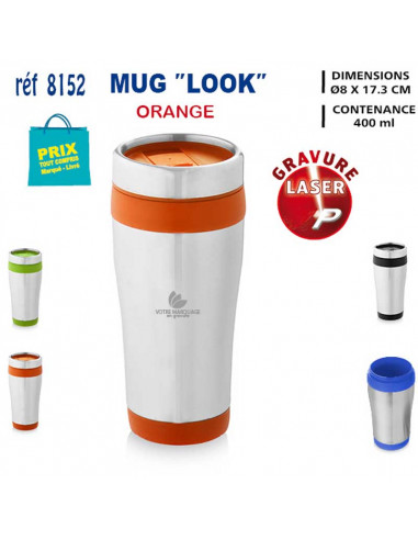 MUG LOOK REF 8152B 8152B MUGS GOBELETS PUBLICITAIRES PERSONNALISES  5,84 €