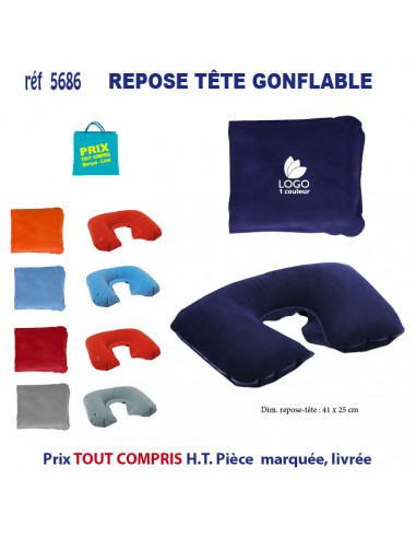 REPOSE-TETE GONFLABLE REF 5686 5686 VOYAGE : OBJET PUBLICITAIRE  3,63 €