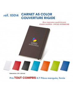 CARNET A5 COLOR COUVERTURE RIGIDE REF 10014 10014 Carnet personnalisé  6,91 €