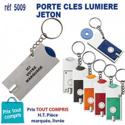 PORTE CLES LUMIERE JETON REF 5009 5009 PORTE CLES PLASTIQUE  1,17 €