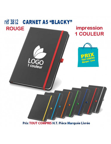 CARNET A5 BLACKY REF 3812 3812 Carnet personnalisé  9,28 €