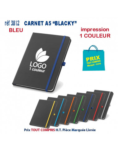 CARNET A5 BLACKY REF 3812 3812 Carnet personnalisé  9,28 €