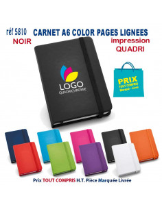 CARNET MODE A6 PAGES LIGNEES REF 5810 5810 Carnet personnalisé  3,25 €