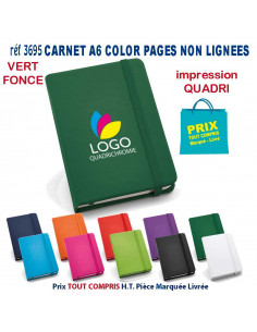 CARNET MODE A6 PAGES NON LIGNEES REF 3695 3695 Carnet personnalisé  3,05 €
