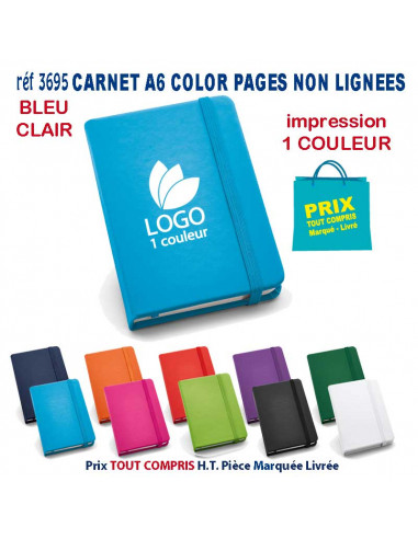 CARNET MODE A6 PAGES NON LIGNEES REF 3695 3695 Carnet personnalisé  3,05 €