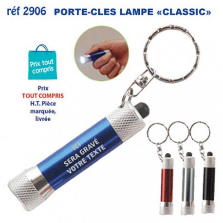 PORTE CLES LAMPE METAL CLASSIC REF 2906 2906 PORTE CLES EN METAL  1,95 €