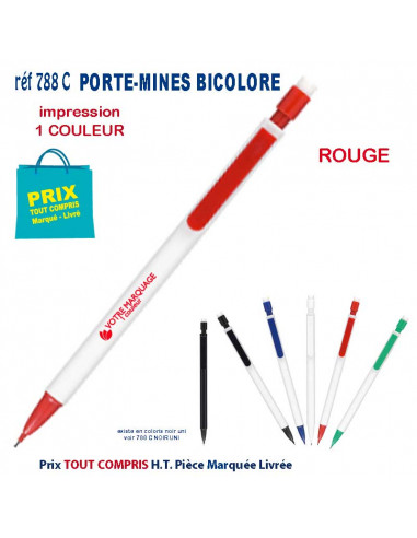 PORTE MINES BICOLORE REF 788C 788 C Stylos Divers : pointeur laser, stylo lampe...  0,95 €