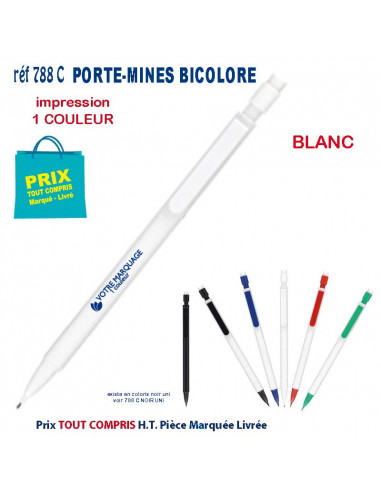 PORTE MINES BICOLORE REF 788C 788 C Stylos Divers : pointeur laser, stylo lampe...  0,95 €