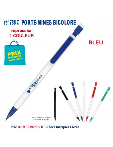 PORTE MINES BICOLORE REF 788C 788 C Stylos Divers : pointeur laser, stylo lampe...  0,95 €