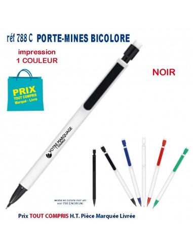 PORTE MINES BICOLORE REF 788C 788 C Stylos Divers : pointeur laser, stylo lampe...  0,95 €
