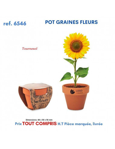 POT GRAINES FLEURS REF 6546 6546 ECO RESPONSABLES  3,16 €