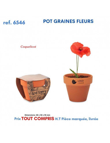 POT GRAINES FLEURS REF 6546 6546 ECO RESPONSABLES  3,16 €