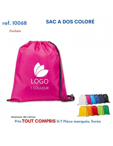 SACS A DOS COLORE POLYESTER REF 10068 10068 SAC A DOS  2,36 €