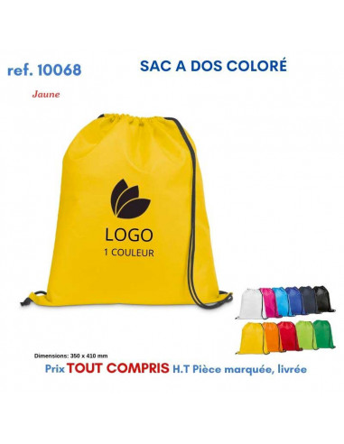 SACS A DOS COLORE POLYESTER REF 10068 10068 SAC A DOS  2,36 €