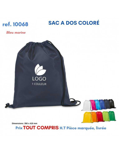 SACS A DOS COLORE POLYESTER REF 10068 10068 SAC A DOS  2,36 €