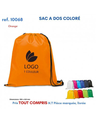 SACS A DOS COLORE POLYESTER REF 10068 10068 SAC A DOS  2,36 €