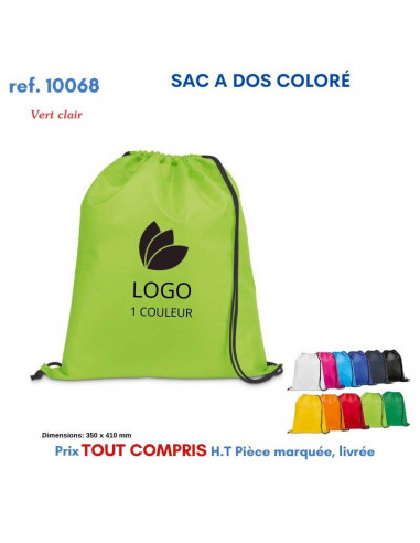 SACS A DOS COLORE POLYESTER REF 10068 10068 SAC A DOS  2,36 €