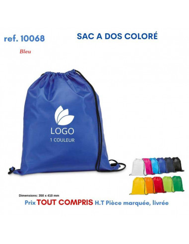 SACS A DOS COLORE POLYESTER REF 10068 10068 SAC A DOS  2,36 €