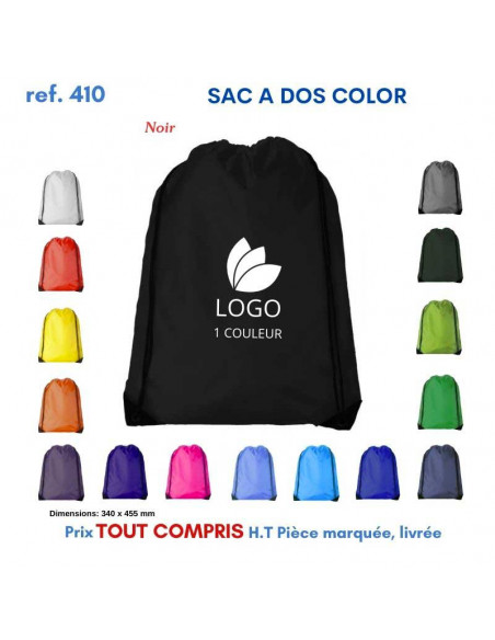 SACS A DOS COLOR REF 410 410 SAC A DOS  2,21 €