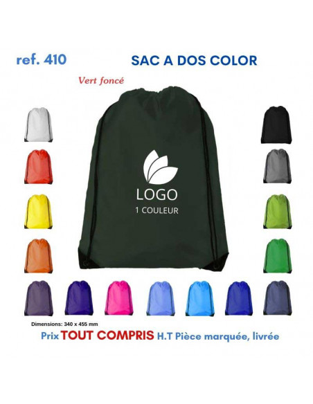 SACS A DOS COLOR REF 410 410 SAC A DOS  2,21 €