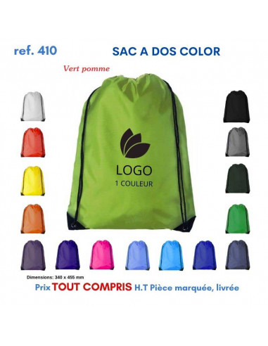 SACS A DOS COLOR REF 410 410 SAC A DOS  2,39 €