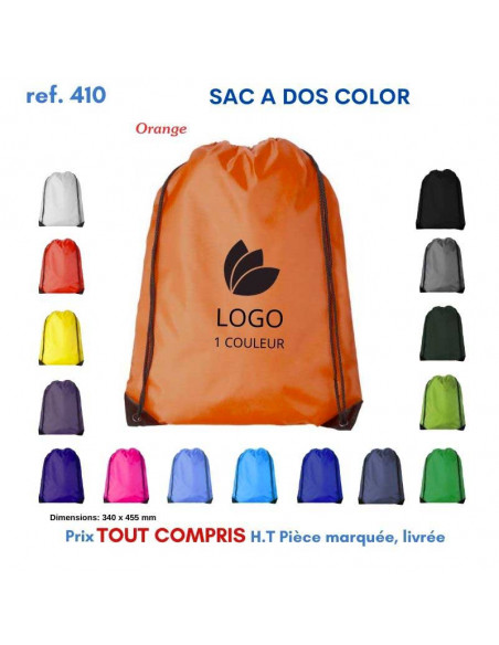 SACS A DOS COLOR REF 410 410 SAC A DOS  2,21 €