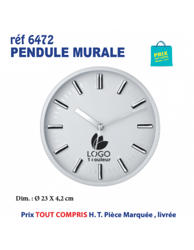 PENDULE MURALE REF 6472 6472 Pendulette publicitaire  22,01 €