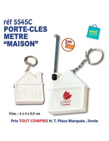 PORTE CLES METRE MAISON REF 5545C 5545C PORTE- CLES PUBLICITAIRES  1,83 €