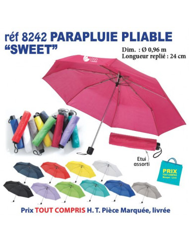 PARAPLUIE PLIABLE SWEET REF 8242 8242 PARAPLUIE PLIABLE  6,80 €