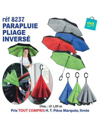 PARAPLUIE PLIAGE INVERSE REF 8237 8237 PARAPLUIES TEMPETE  12,16 €