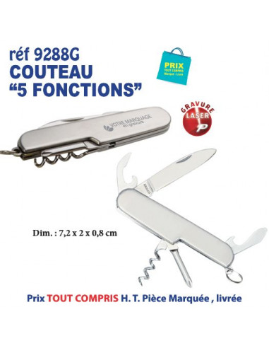 COUTEAU 5 FONCTIONS REF 9288 G 9288 G ARTICLES PUBLICITAIRES POUR LE VIN  3,60 €