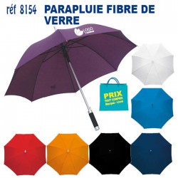 PARAPLUIE FIBRE DE VERRE COLOR REF 8154 8154 PARAPLUIE MANCHE DROIT  9,38 €