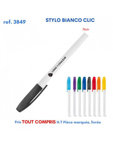 STYLO BIANCO CLIC REF 3849 3849 Stylos plastiques  0,30 €