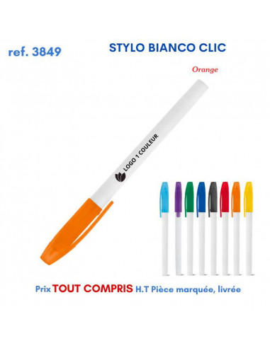 STYLO BIANCO CLIC REF 3849 3849 Stylos plastiques  0,30 €