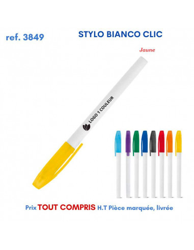 STYLO BIANCO CLIC REF 3849 3849 Stylos plastiques  0,30 €