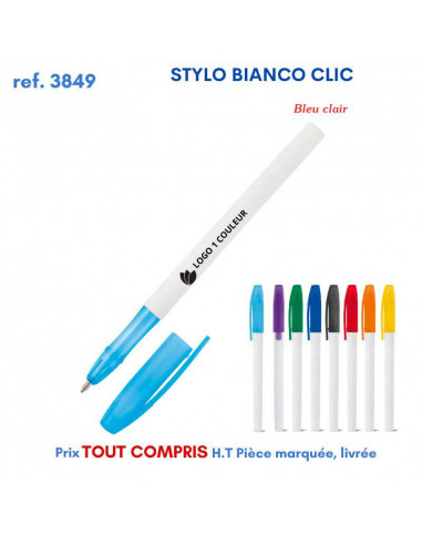 STYLO BIANCO CLIC REF 3849 3849 Stylos plastiques  0,30 €