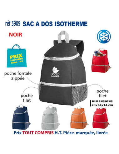 SAC A DOS ISOTHERME REF 3909 3909 GLACIERES - SACS ISOTHERMES  19,76 €