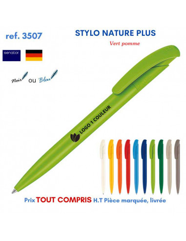 STYLO NATURE PLUS REF 3507 3507 Stylos Bois, carton, recyclé  0,94 €