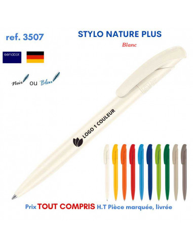 STYLO NATURE PLUS REF 3507 3507 Stylos Bois, carton, recyclé  0,94 €