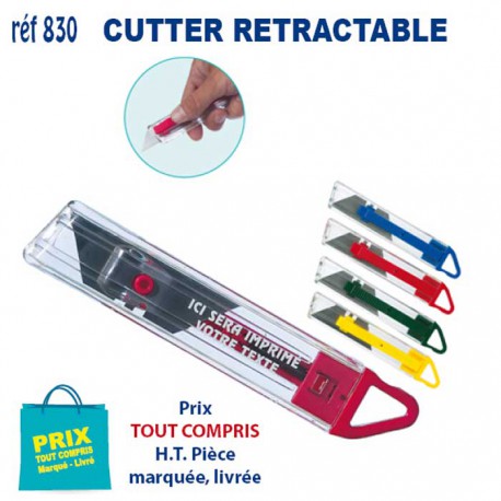 CUTTER RETRACTABLE REF 830 830 OUTILS PUBLICITAIRES  0,87 €